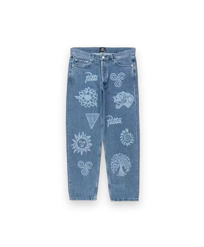 Patta Hope Love Peace Denim Pants 1