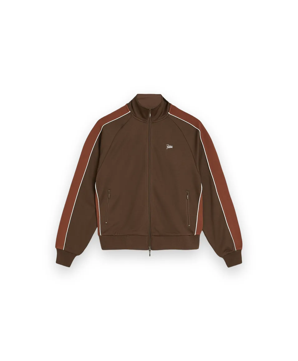 Patta Tricot Track Jacket (Chestnut) 1